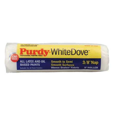 White Dove Woven Fabric 9 in. W X 3/8 in. Paint Roller Cover 1 Pack