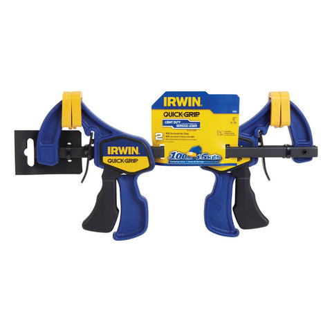 Quick Grip 6 in. Quick-Grip One-Handed Mini Bar Clamp 2 Count
