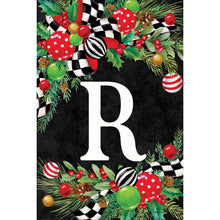 Christmas Swag Monogram Flag R