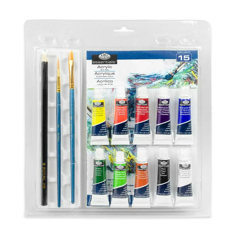 Royal & Langnickel 15-piece Essentials Acrylic Painting Set