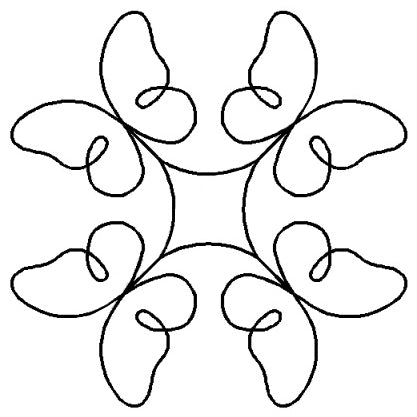 7" Promise Butterfly Quilting Stencil RB042