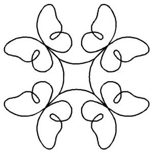 7" Promise Butterfly Quilting Stencil RB042