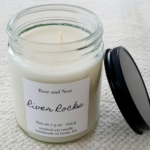 7.5 oz River Rocks Soy Candle RN-RR