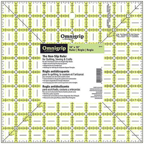 10-Inch Non-Slip Omnigrip Ruler