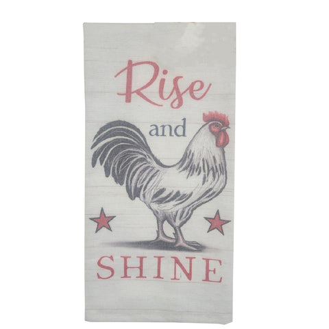Rooster Rise and Shine Kitchen Towel TT24