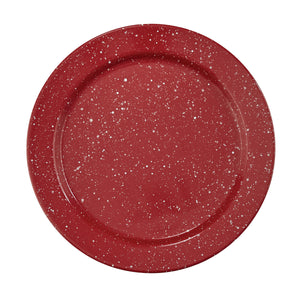 Granite Enamel Dinner Plate 065-650G red