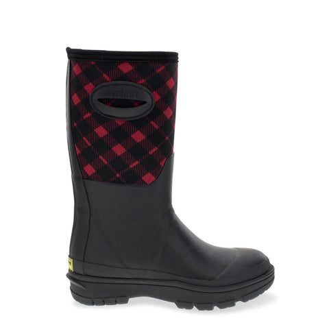 Women's Buffalo Check Neoprene Mid Cold Weather Boot 21104694B