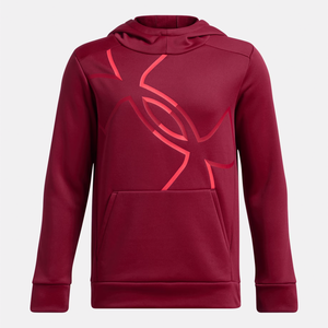 Red Boys' Armour Fleece Mega Logo Hoodie 1386992