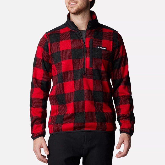Red Men's Sweater Weather II Printed Half Zip Pullover 2097741