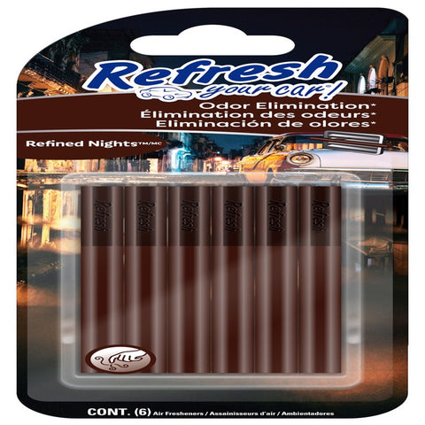  Refined Nights Scent Car Vent Clip Solid - 6 Piece