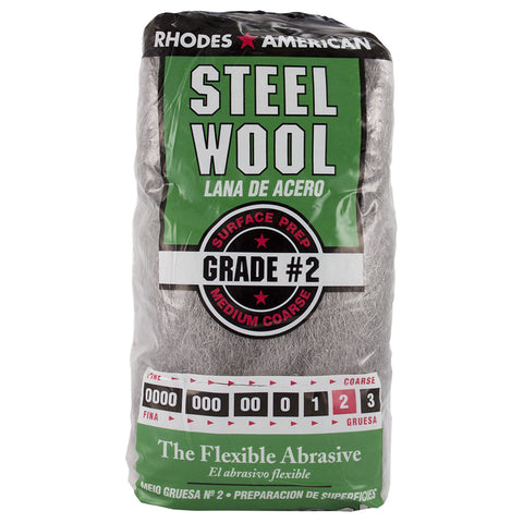 2 Grade Medium Steel Wool Pad 12 Pack