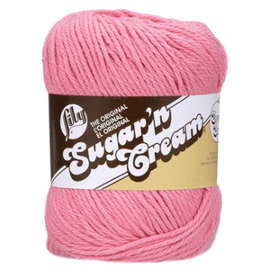 Rose Pink Sugar 'N Cream Yarn Solids 4 oz 102018