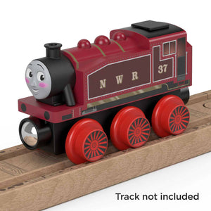Rosie on wooden railway (not included)