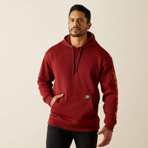 Men's Rebar Graphic Hoodie 100625 Russet