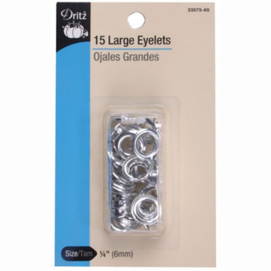 Dritz Large Nickel Eyelets S-33575-65