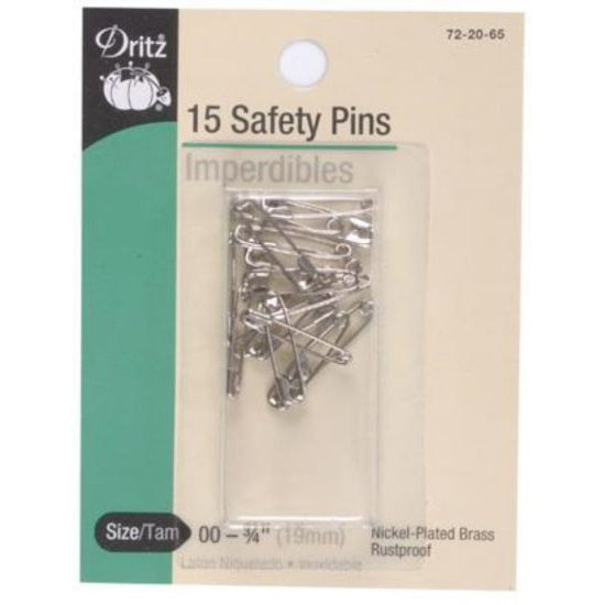 Dritz Safety Pins, Assorted Sizes, 100/Pack