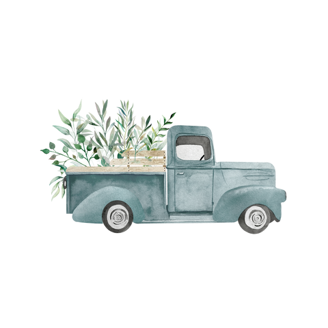 Blue Truck vinyl sticker