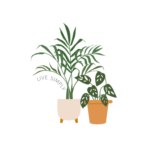 Live Simply Plants vinyl sticker