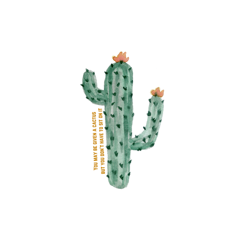 Cactus vinyl sticker