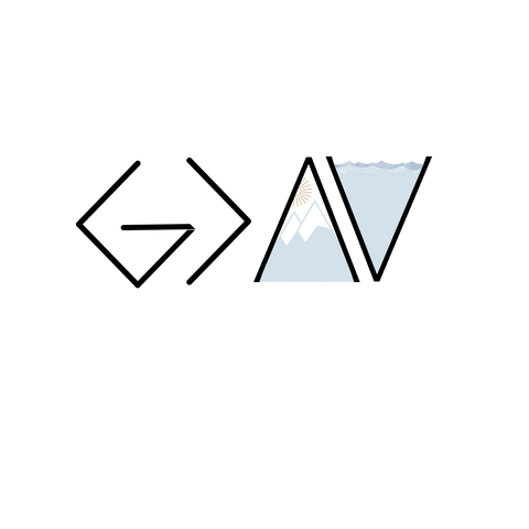 Mountains vinyl sticker