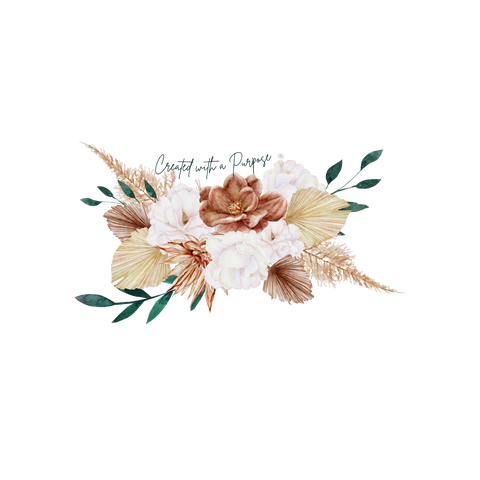 Created with a Purpose Bouquet vinyl sticker