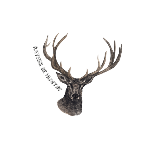 Rather Be Hunting Buck vinyl sticker