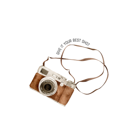 Give It Your Best Shot Camera vinyl sticker
