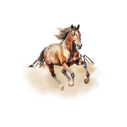Running Horse vinyl sticker
