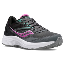 Saucony women's Cohesion 15 running shoe in shadow/razzle