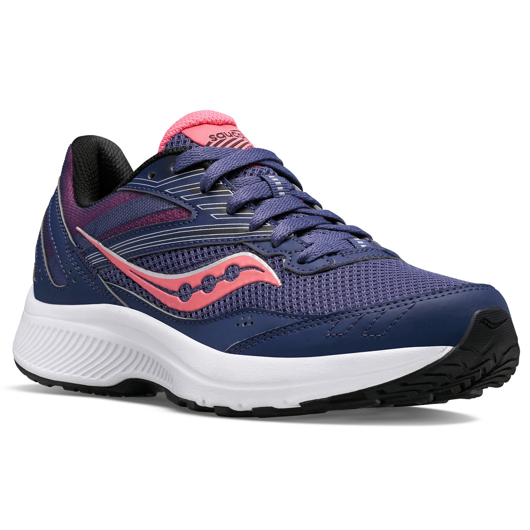 Saucony women's Cohesion 15 running shoe in cobalt/punch