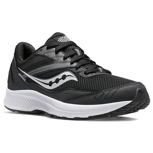 Saucony men's Cohesion 15 running shoe in black/white