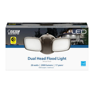 Bronze Dual Head LED Flood Light S9DFL/850