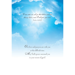 Clouds in the Sky Sympathy Boxed Cards SBEG22182