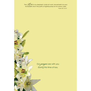 Sympathy Lilies Boxed Cards SBEG22185