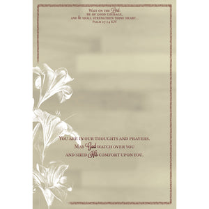 Candlelight Floral Sympathy Boxed Cards SBEG22354