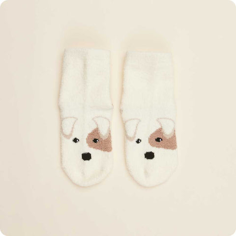 Warmies Puppy Children's Plush Crew Socks