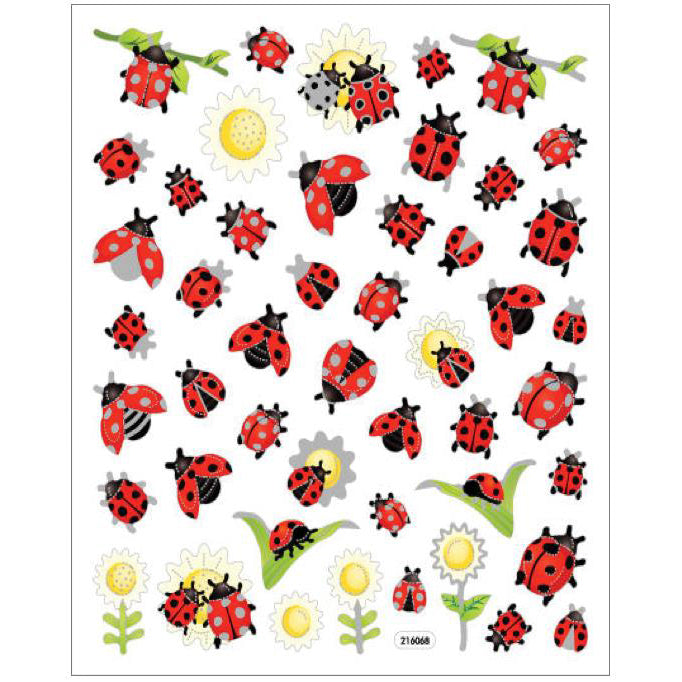 Ladybugs & Sunflowers Stickers SK129MC-4175