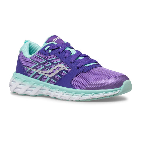 Saucony girls' Wind 2.0 sneaker in purple