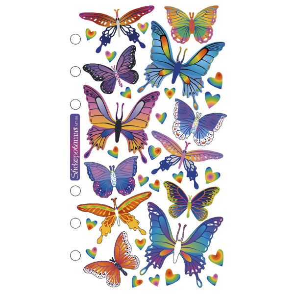 Foil Butterflies Stickers SPMT59