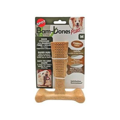 Bam-Bones Plus Chew Bones for Dogs T-Shape Chicken Flavor
