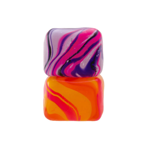 Stack of two NeeDoh Nice Cube Swirls