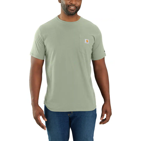Sage Carhartt Force Short-Sleeve Pocket T-Shirt