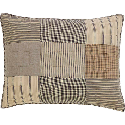 Quilted sham pillow.