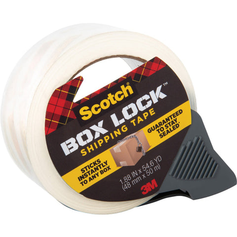 Scotch Box Lock 1.88 in. W X 54.6 yd L Shipping Tape with Dispenser
