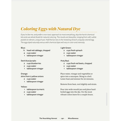 The Nourishing Harvest