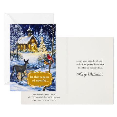 Peaceful Church Boxed Christmas Cards 1DSH1204
