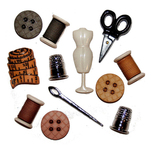 dress it up buttons Dress It Up Buttons Snowman Party Super Value Pack, 18pcs Sewing Shank Embellishments