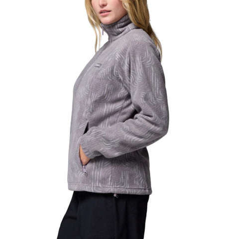 Shale Purple Women's Benton Springs Printed Full Zip Fleece Jacket 202177