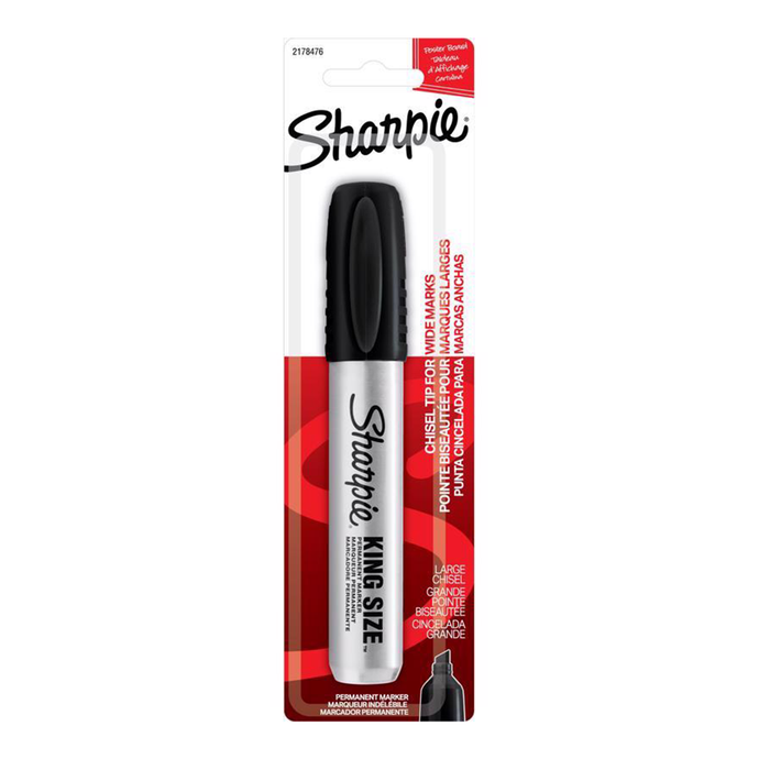 Sharpie King Size Black Chisel Tip Permanent Marker 15101PP