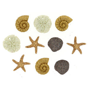 Seashells at the Seashore Buttons